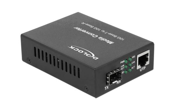 Delock Medienkonverter 10GBase-R SFP+ zu 10GBase-T RJ45