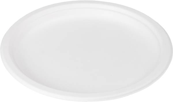 ELCO Teller aus Bagasse 18cm 10010020-016 weiss, 25Stk.