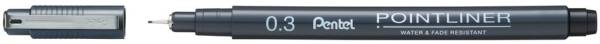 PentelArts Permanent Fineliner Pointliner, schwarz, 0,4 mm