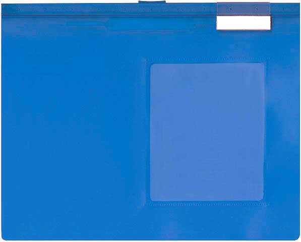 Hängemappe A4 blau, mit Sichtfenster 3 Stück BÜROLINE 664057