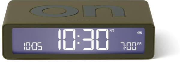 LEXON Funkwecker Flip Classic LR157K9 khaki, USB-C
