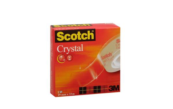 Crystal Tape 600 19mmx33m kristallklar SCOTCH 6001933K