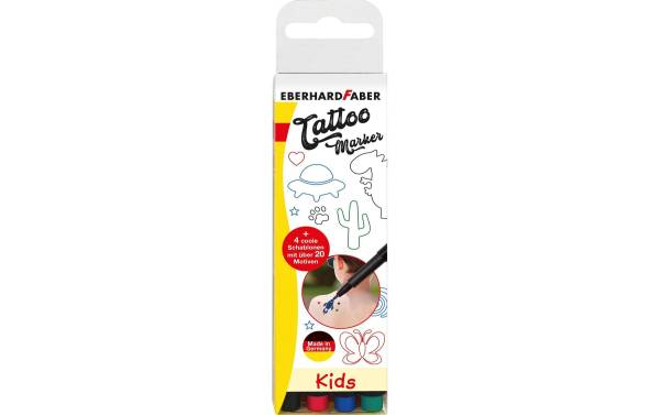 Tattoostifte Set Kids, 4 Farben EBERHARD 559504
