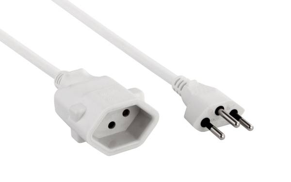 FURBER.power Verlängerungskabel T13-T12 10 m Weiss