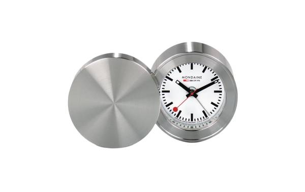 Mondaine Klassischer Wecker Ø 5 cm, Silber