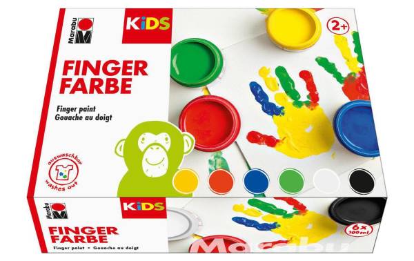 Kids Fingermalfarben 6 Farben MARABU 30300081