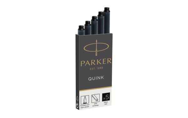 Tintenpatrone Quink Z 44 schwarz 5 Stück PARKER 1950382