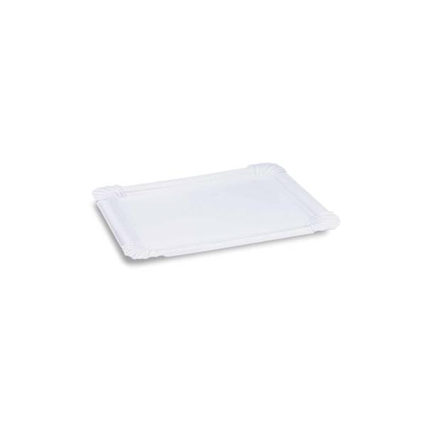Pappteller weiß 16,5 x 20 cm – 250 Stück