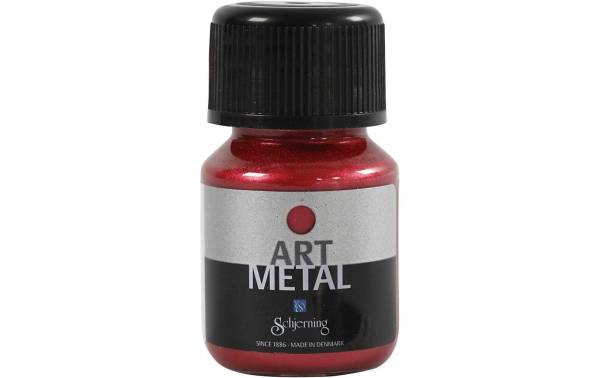 Schjerning Metallic-Farbe Art Metal 30 ml, Rot