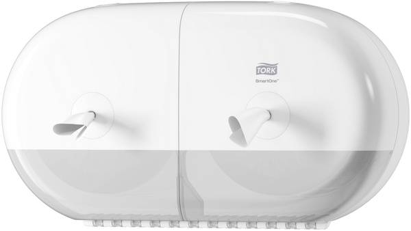 TORK-682000 SmartOne Mini Doppelrollenspender für Toilettenpapier Weiss - T9