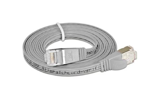 SLIM Slimpatchkabel Cat 6, STP, 0.25 m, Grau