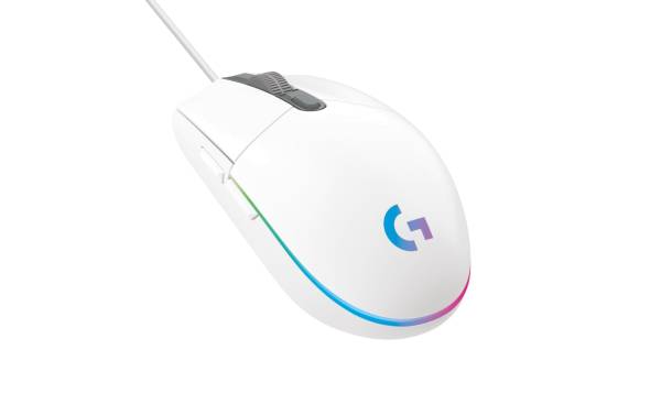 Logitech Gaming-Maus G203 Lightsync Weiss