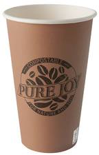 PAPSTAR Papp-Trinkbecher "pure", 0,4 l, braun