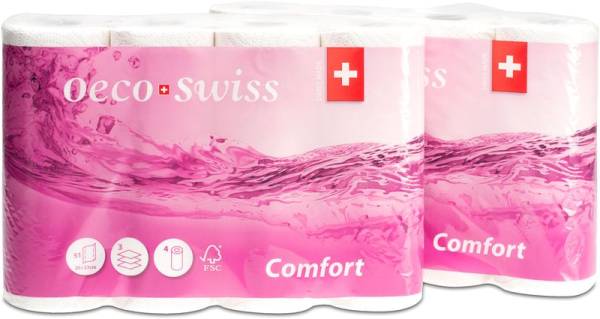 Haushaltpapier Oeco Swiss Comfort – 4 Rollen pro Pack