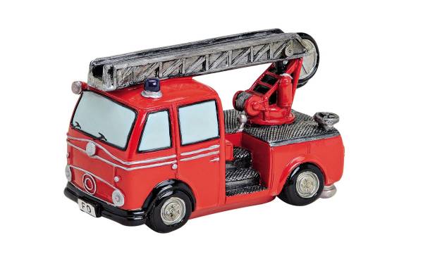 G. Wurm Spardose Feuerwehrwagen 8 x 16 x 10 cm
