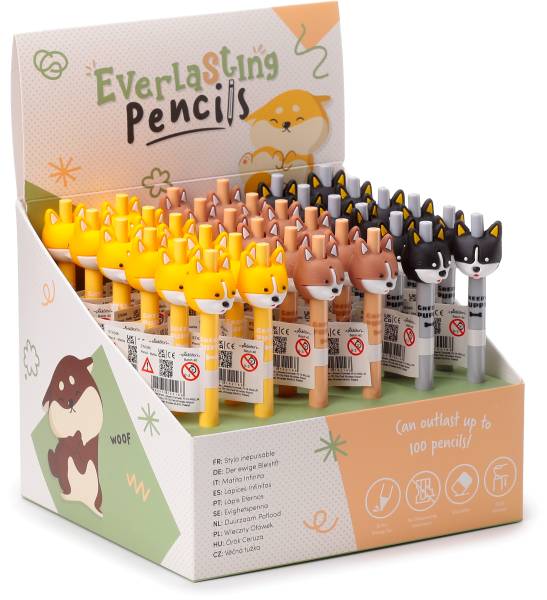 ROOST Bleistift niedlicher Hund STA346 4 assortiert