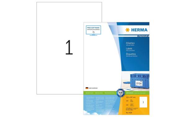 Universal-Etiketten 210x297mm weiss 100 St./100 Blatt HERMA 4428