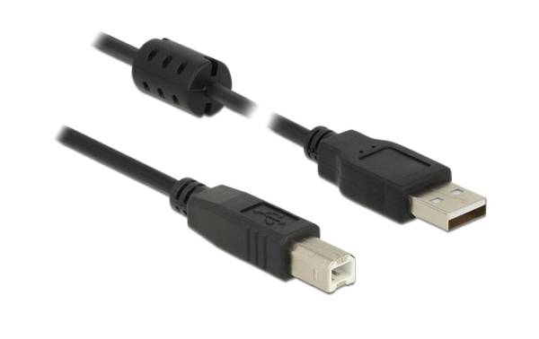 Delock USB 2.0-Kabel USB A – USB B 5 m