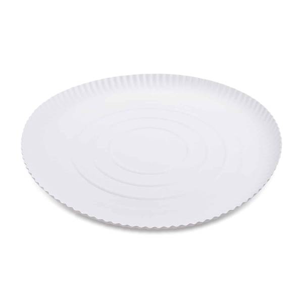 Pappteller tief weiß 34cm – 50 Stück