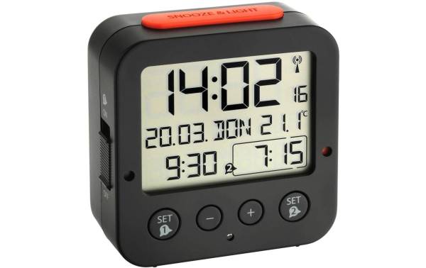 TFA Dostmann Digitalwecker Bingo Schwarz