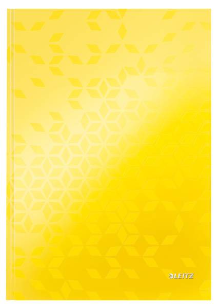 Notizbuch WOW A4 liniert, 90g gelb LEITZ 46251016