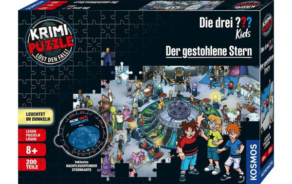 Kosmos Krimi-Puzzle Die drei ??? Kids – Der gestohlene Stern