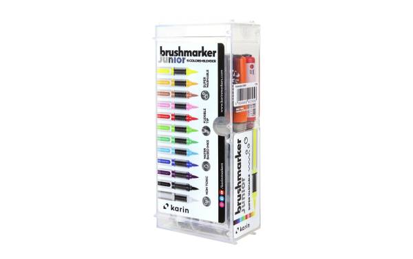 Brush Marker JUNIOR +blender Basic colours 12 Stück KARIN 27C10