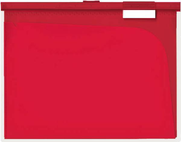 Hängemappe A4 rot, 6 Fächer 3 Stück BÜROLINE 664054