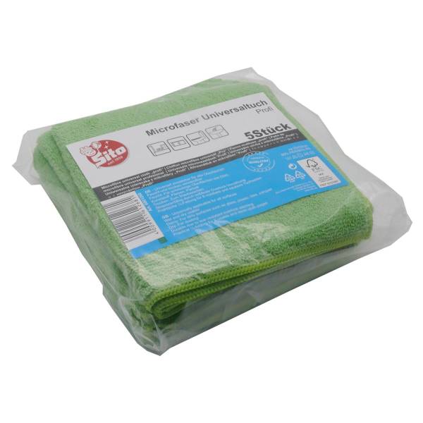 24x Sito MICROFASER Universaltuch "PROFI", grün,5er 32x32mm
