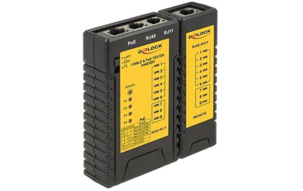 Delock LAN-Tester Master PoE/RJ11/RJ45