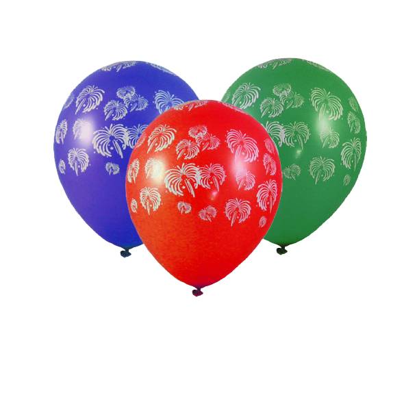 Luftballon Feuerwerk bunt gemischt 30cm L – 100 Stück