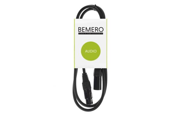 Bemero XLR-Kabel XLRf – XLRm 1,5 m symmetrisch
