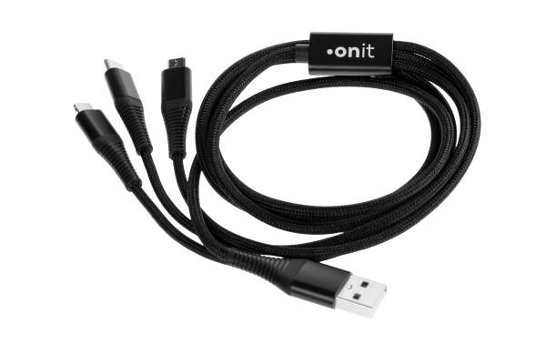onit USB-Ladekabel USB A – Lightning/Micro-USB B/USB C 1 m