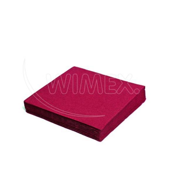 Serviette (PAP FSC Mix) 1-lagig bordeaux 33 x 33 cm – 100 Stück