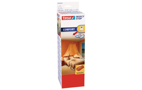 tesa Fliegengitter Moskitonetz mit Powerstrips Deckenhaken