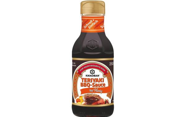 Kikkoman Teriyaki BBQ Sauce mit Honig 250 ml