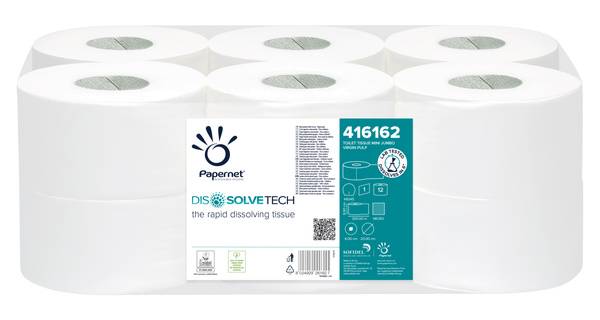 DissolveTech Toilettenpapier Mini Jumbo