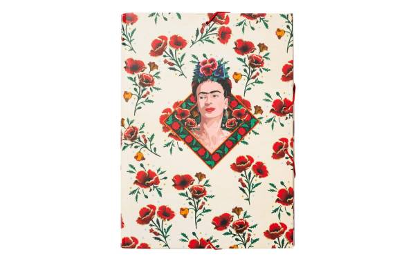 TH Gummibandmappe Frida Kahlo Weiss