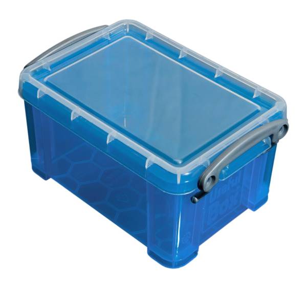 Kunststoffbox 0,3lt transparent blau USEFULBOX 68501406