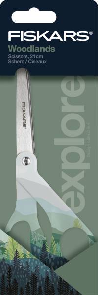 FISKARS Schere Woodlands 21cm 1066461 grün, Rechtshänder