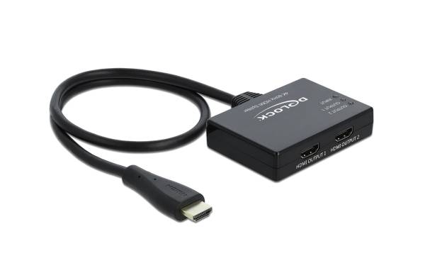 Delock 2-Port Signalsplitter HDMI- 2x HDMI 4K 60 Hz