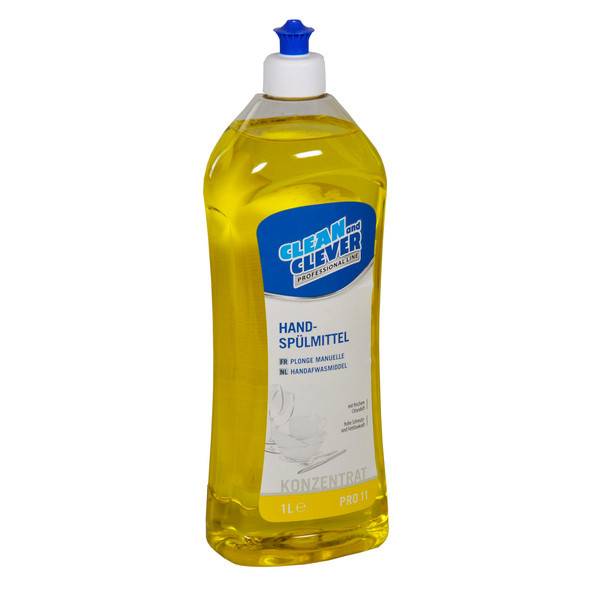 CLEAN and CLEVER Handspülmittel PRO 11, 8 Flaschen à 1 Liter