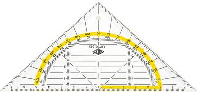 WEDO Geodreieck, flexibel, Hypotenuse 160 mm, transparent