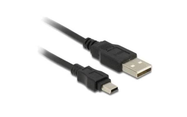 Delock USB 2.0-Kabel USB A – Mini-USB B 3 m