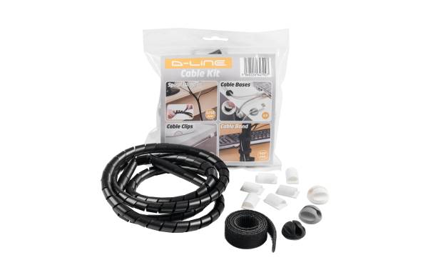 STEFFEN Kabelmanagement Set D-Line Schwarz