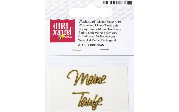 Knorr Prandell Verzierwachs Meine Taufe 1 Stück, Gold