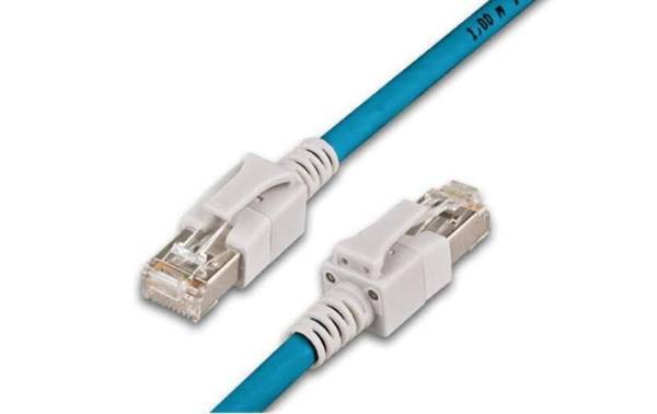 Wirewin Patchkabel Cat 6A, S/FTP, 1 m, Blau