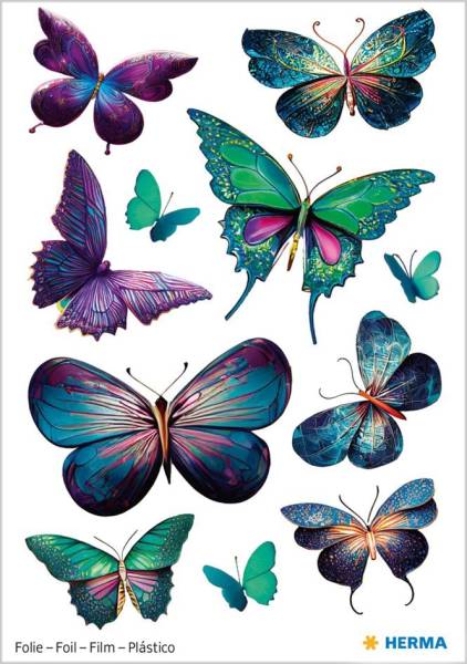HERMA Glitter-Sticker MAGIC Schmetterlinge