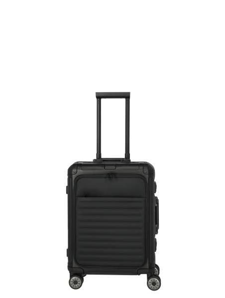 Travelite NEXT 4w Trolley S, Vortasche, Schwarz