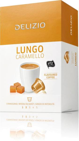 Kaffeekapseln Lungo Caramello 12 Stück DELIZIO 10166482